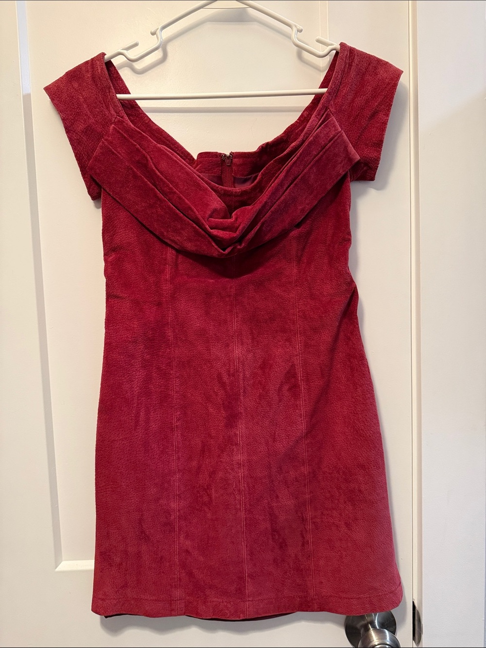 Free People Women's Maria Leather Suede Bodycon Dress size 0